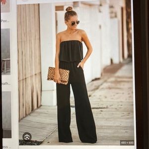 Vici Supreme Strapless Jumpsuit.  Size M.